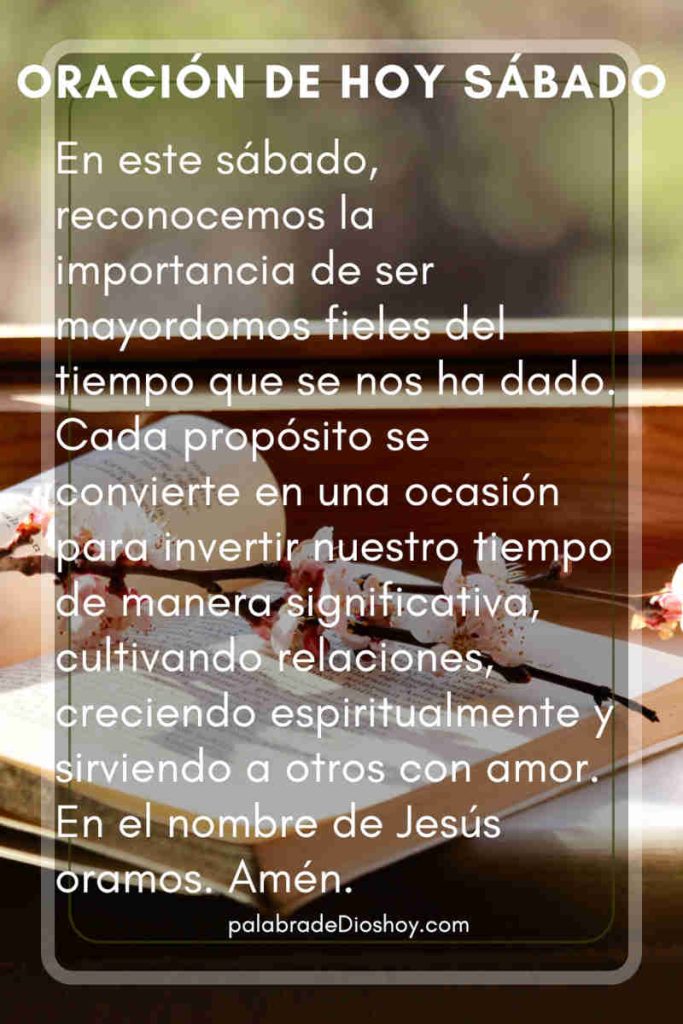 Oración de hoy sábado | No vivan como necios, sino como sabios 3 Oracion de hoy sabado