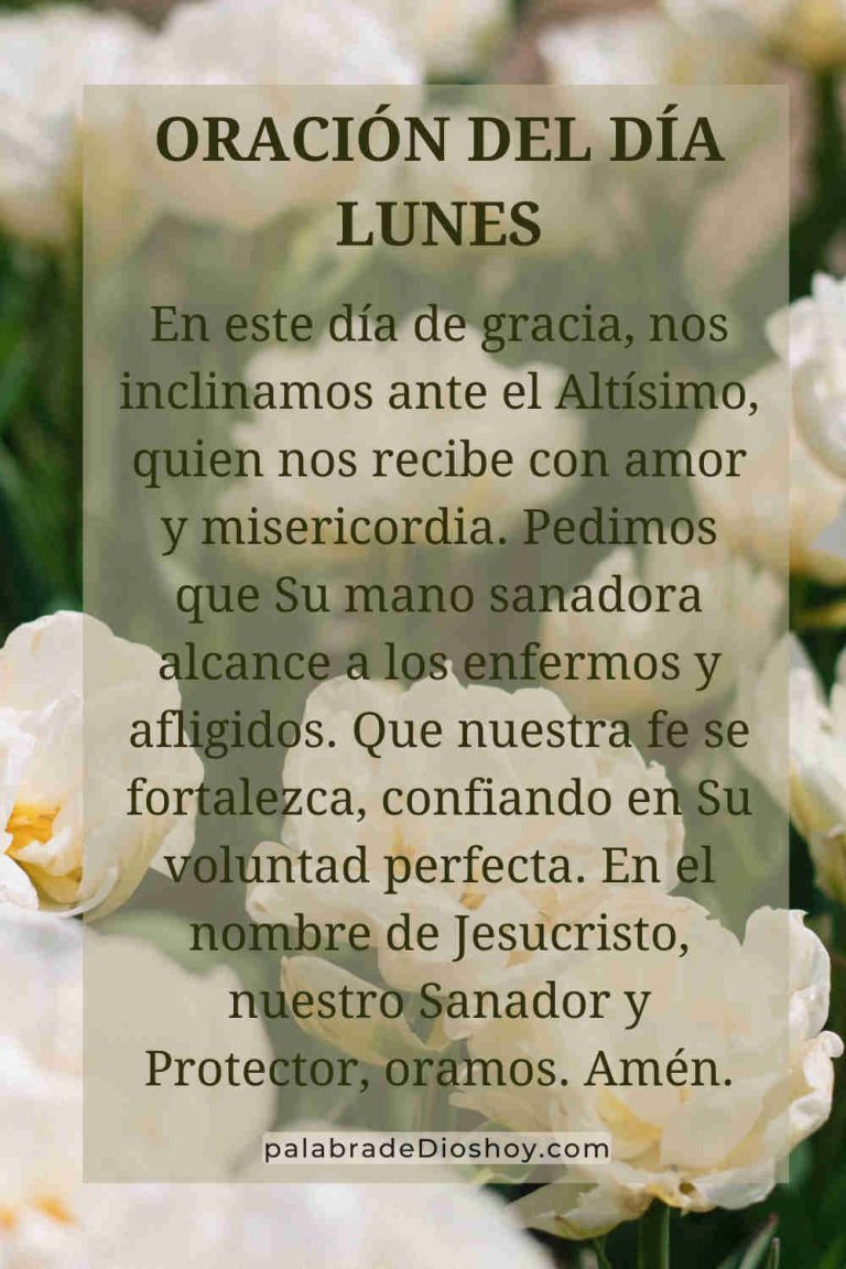Oración del lunes: Enfrenta la semana con confianza en Dios