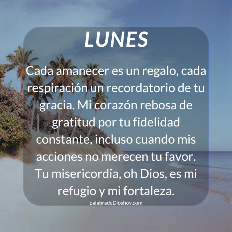 oración del lunes