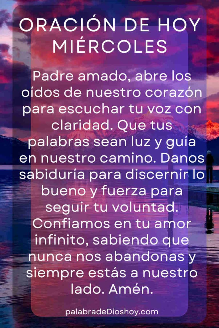 Oración diaria con versículo bíblico e imagen | oración del día (2024)