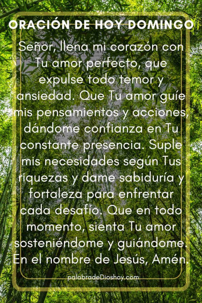 Oración de la mañana domingo