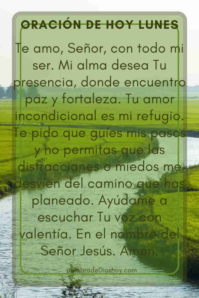 Oración del día lunes, sobre ti fijaré mis ojos 7 oración de la mañana lunes