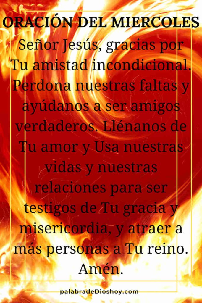 Oración del miércoles