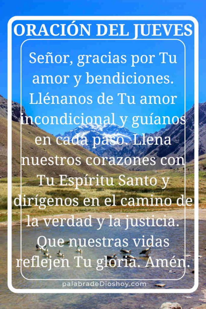 Oracion del jueves