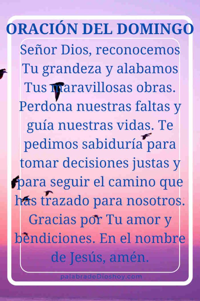 Oracion del domingo