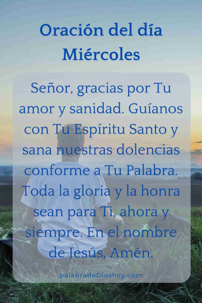 Oracion del dia miercoles