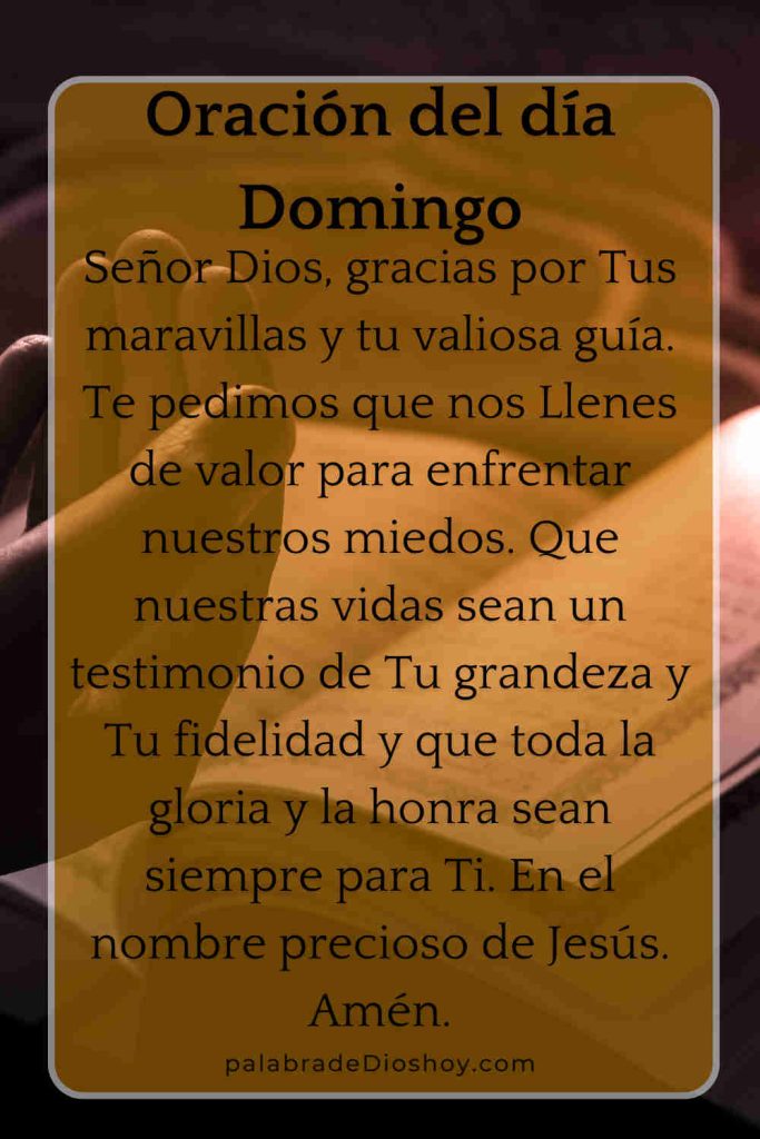 oracion del dia domingo