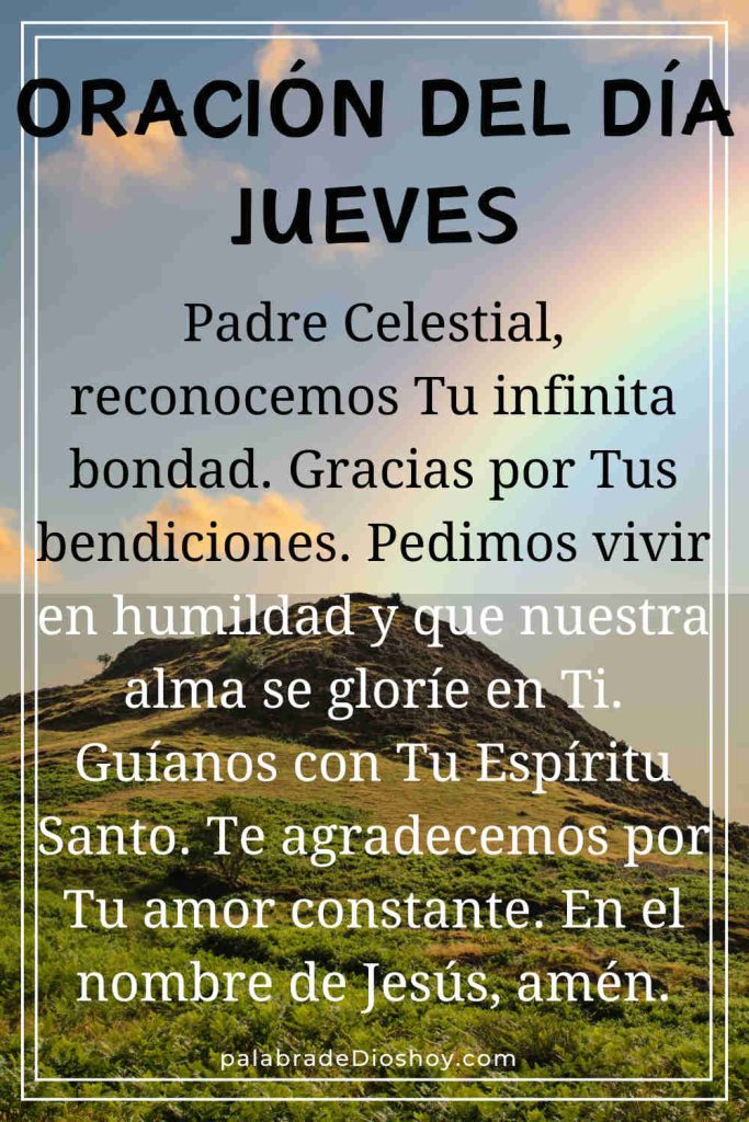 Oracion del dia jueves