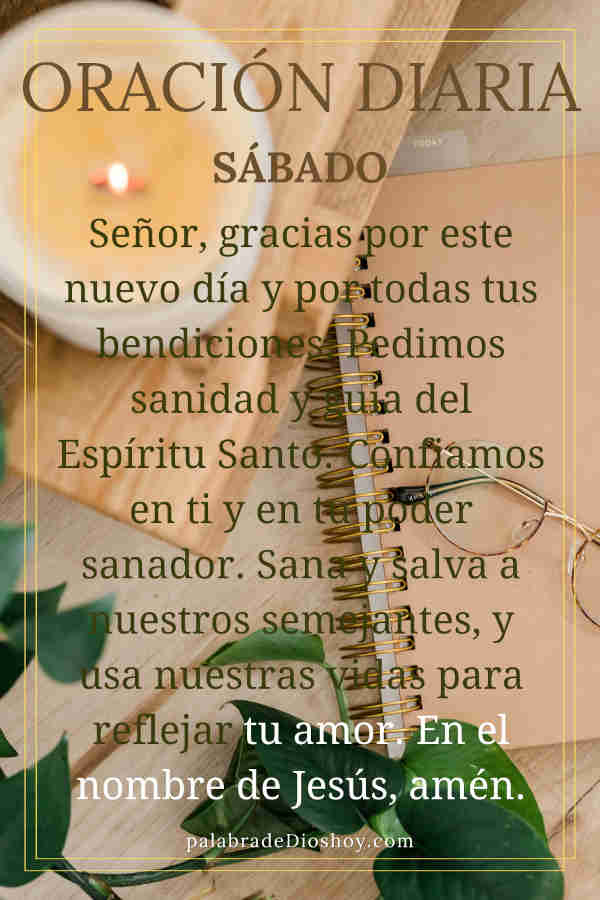 Oración del día de hoy sábado 16 de noviembre de 2024 1 Oracion diaria sabado