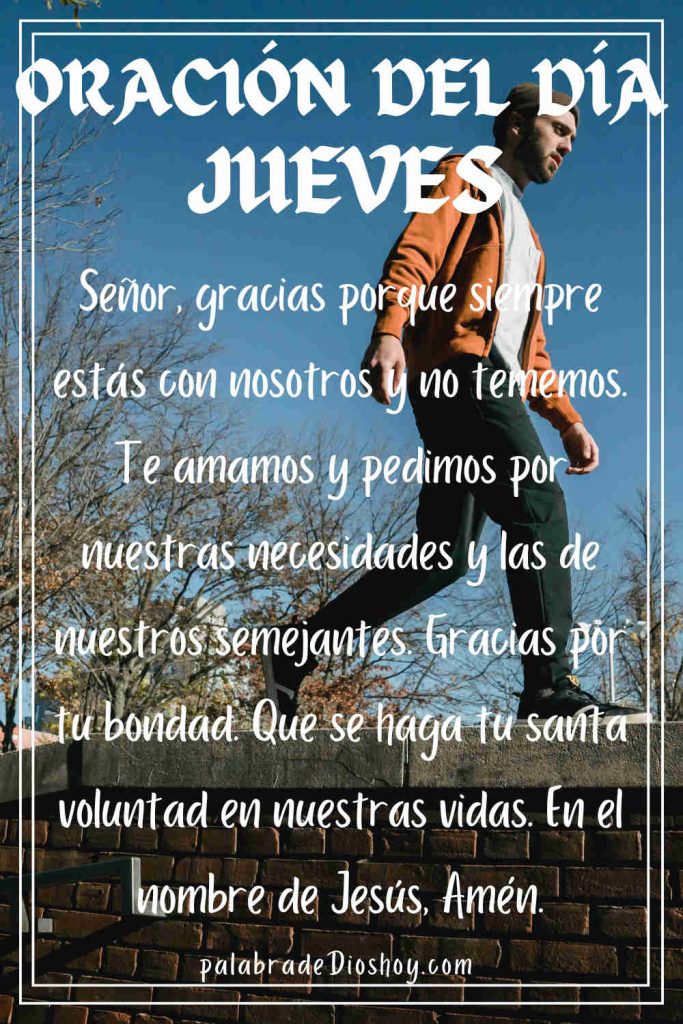 Oración del día Jueves