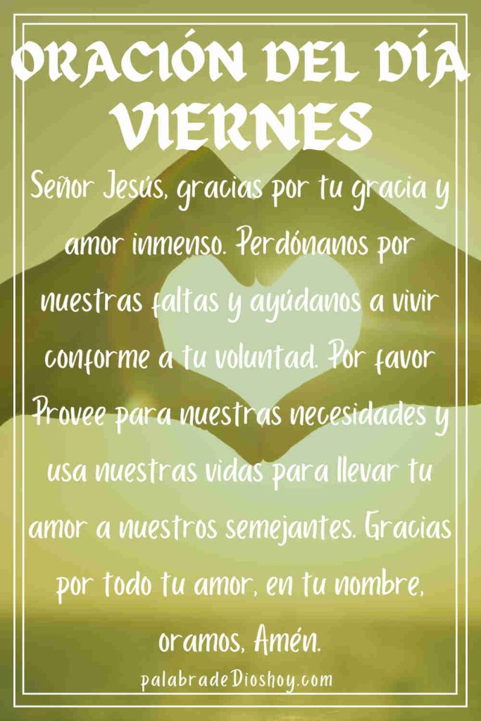 Oracion del dia viernes