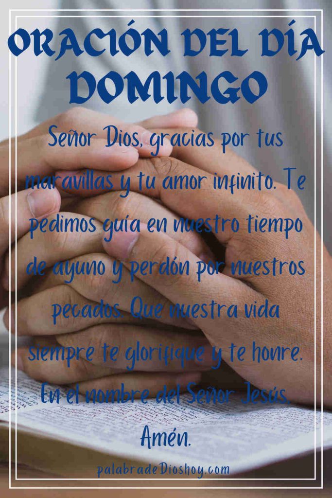 Oración del día domingo