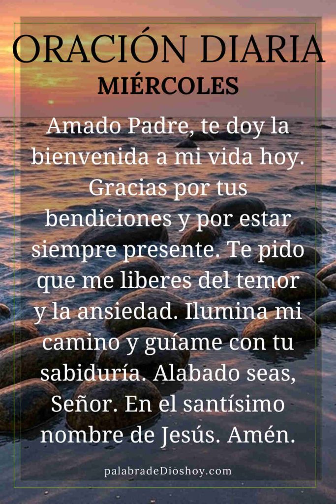Oracion diaria miercoles