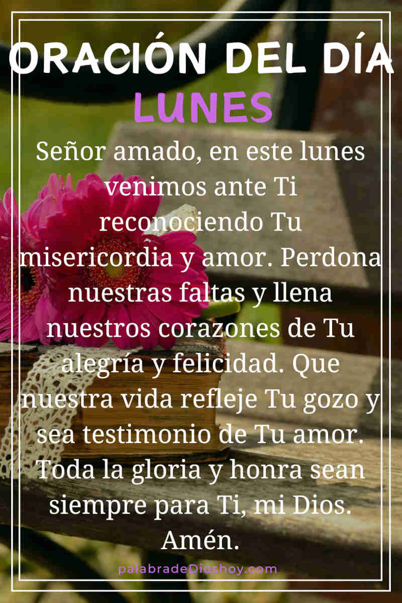 Oracion del dia lunes