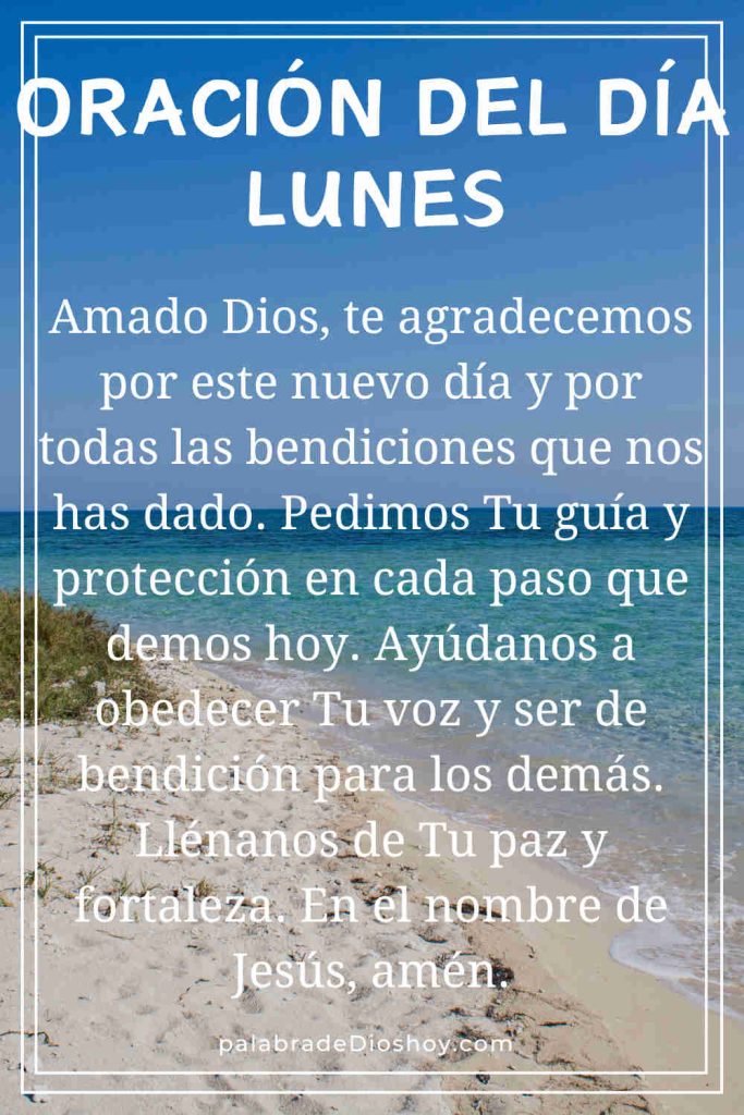 Oración de hoy lunes: serán benditas todas las naciones 7 Oracion del dia lunes