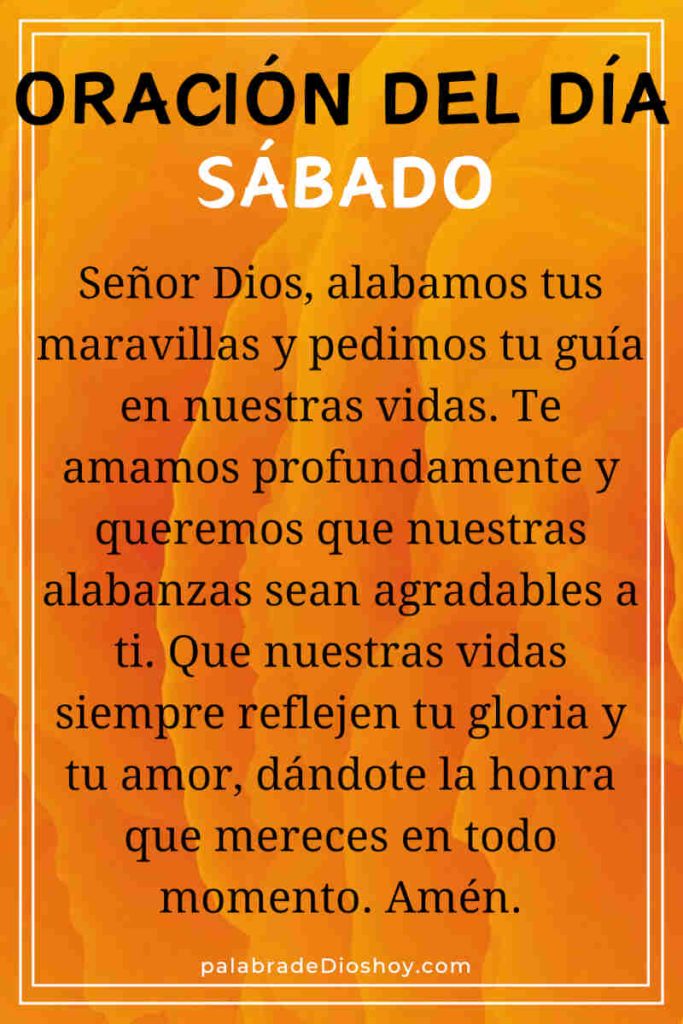 Oración del día de hoy sábado 21 de diciembre de 2024 7 Oracion del dia sabado