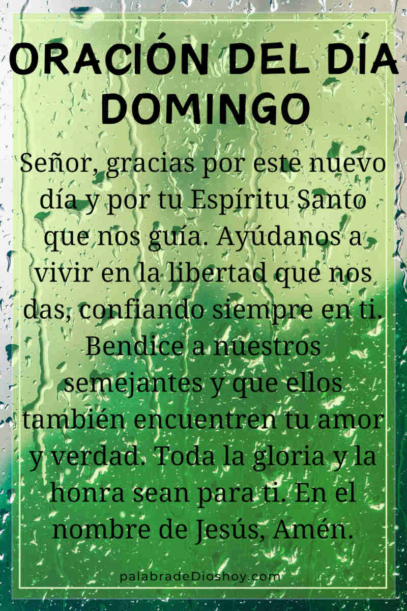Oracion del dia domingo