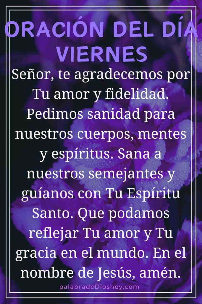 Oracion del dia viernes