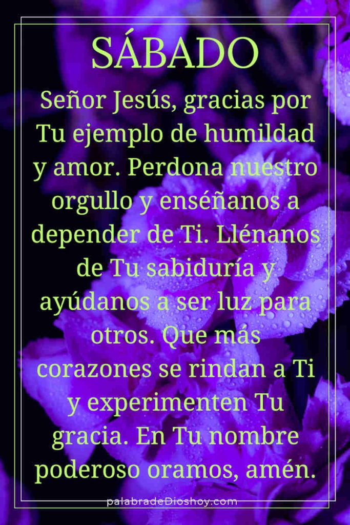 Oración del día de hoy sábado 25 de enero de 2025 5 sabado 25 de enero
