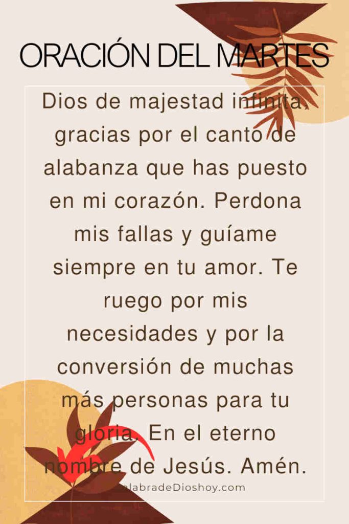 Oración del día de hoy martes 11 de febrero de 2025 4 Oracion del martes 11 de febrero