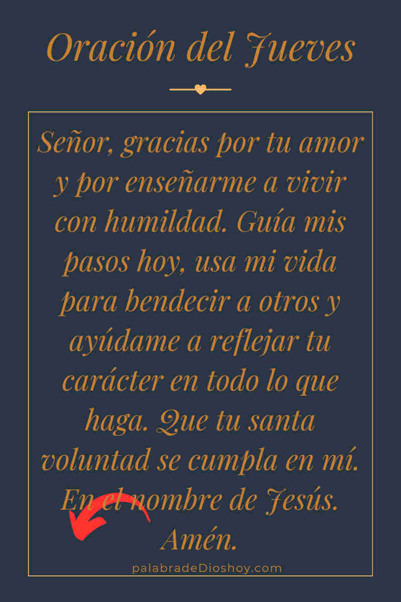 Oración del jueves 13 de febrero