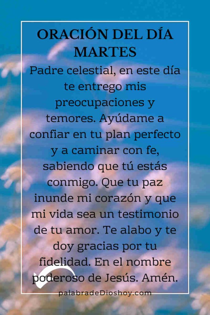 Oración del día de hoy martes 18 de febrero de 2025 3 Oración del día martes 18 de febrero