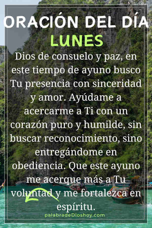 Oracion del dia lunes 24 de febrero