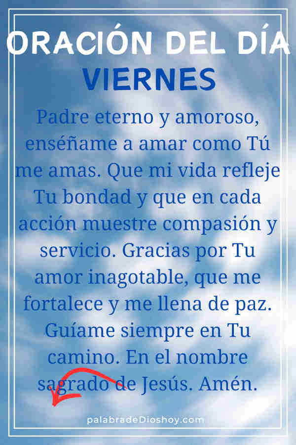 Oracion viernes 28 de febrero