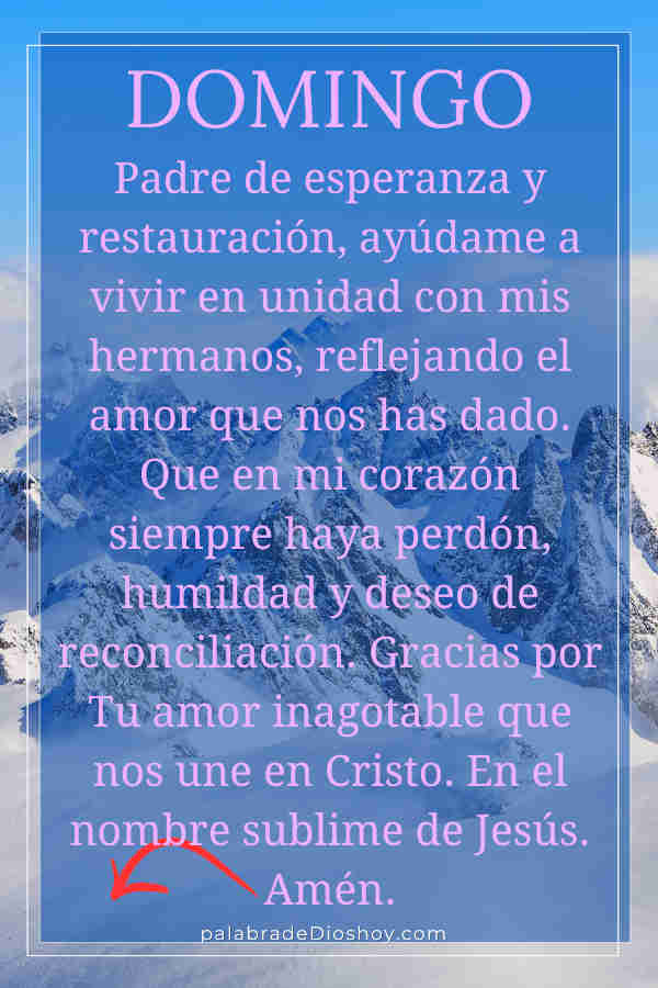 Domingo 2 de marzo oración