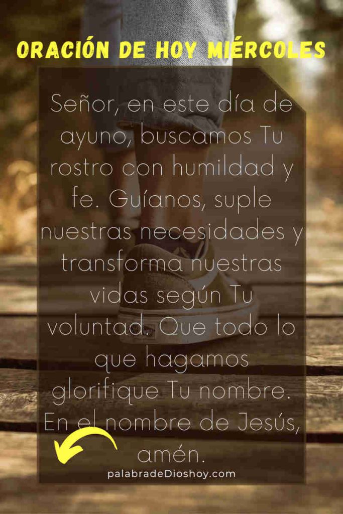 Oracion de hoy miercoles 5 de febrero