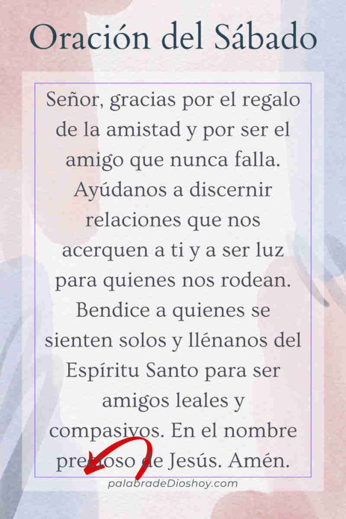 Oración del día de hoy sábado 8 de febrero de 2025 3 Oración del sábado 8 de febrero