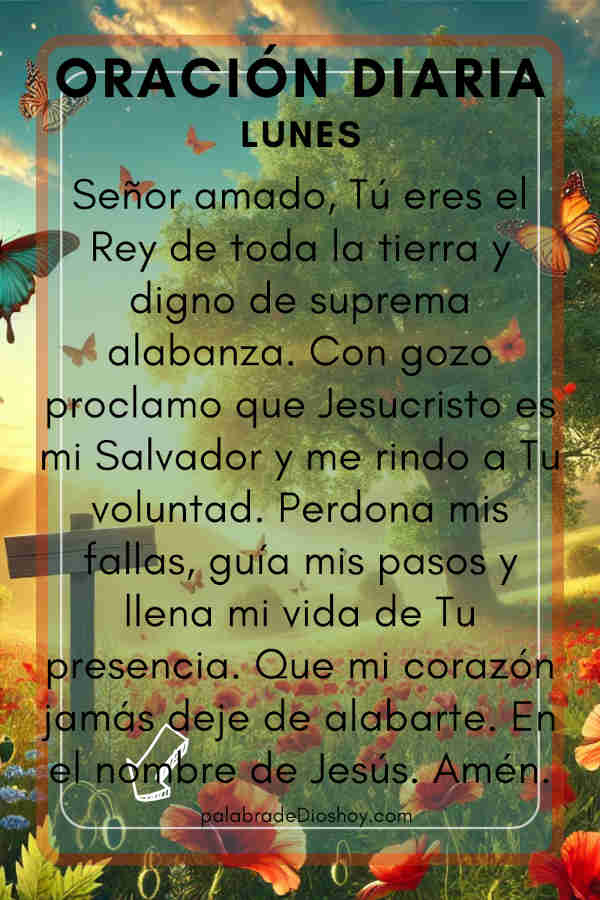 Oracion diaria lunes 3 de marzo