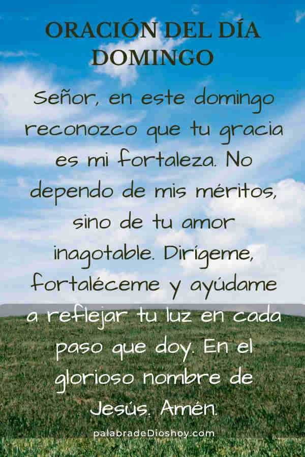 Oración del día de hoy domingo 6 de abril de 2025 6 Oración cristiana para el domingo sobre la gracia y fidelidad de Dios, basada en 2 Timoteo 1:9. Reflexión sobre el propósito divino y la confianza en Dios.