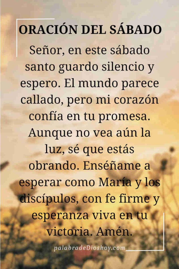 Oración cristiana del Sábado Santo 19 de abril de 2025, reflexionando sobre la espera en Pascua y la renovación espiritual