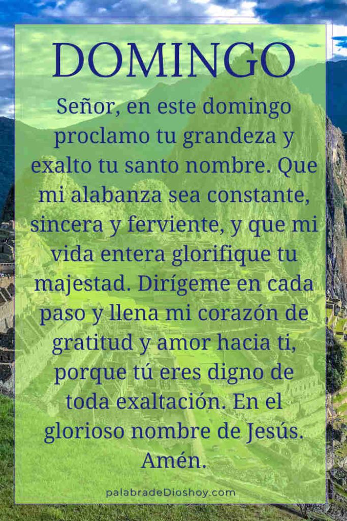 Imagen cristiana de alabanza para el domingo 1 de junio