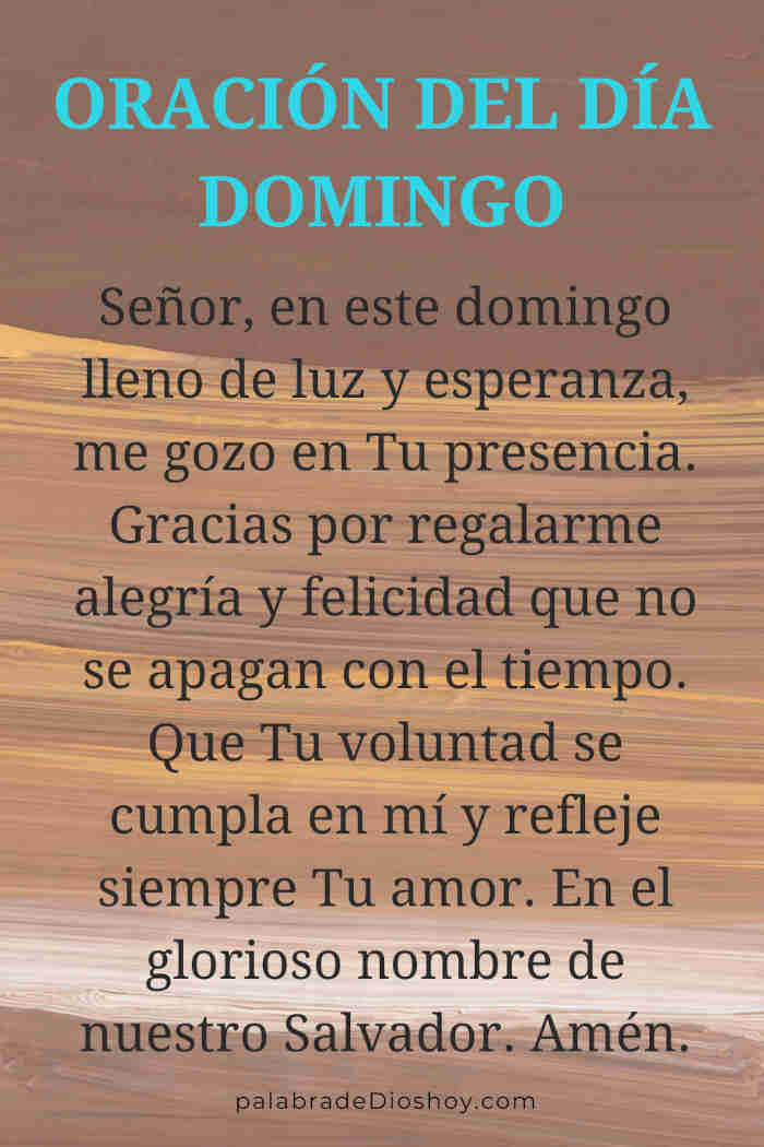 Oración cristiana del domingo sobre la alegría y felicidad según Filipenses 4:4