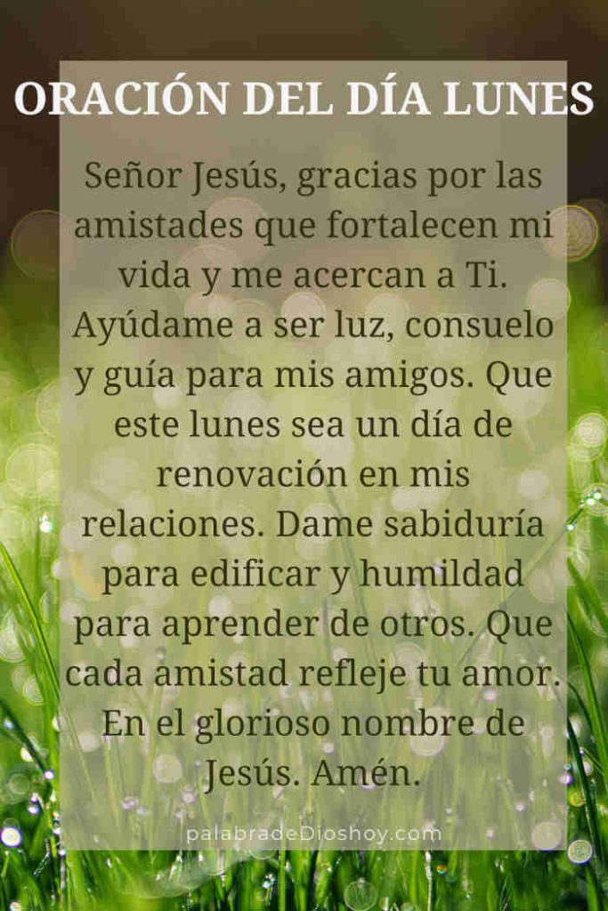 Oración del día de hoy lunes 12 de mayo de 2025 10 Oración cristiana inspiracional del lunes sobre la amistad basada en Proverbios 27:17.