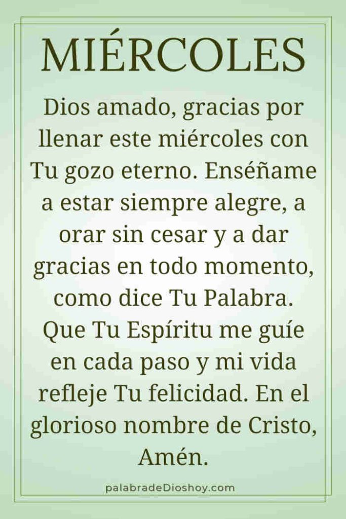 Imagen de oración sobre la alegría cristiana para el miércoles 28 de mayo