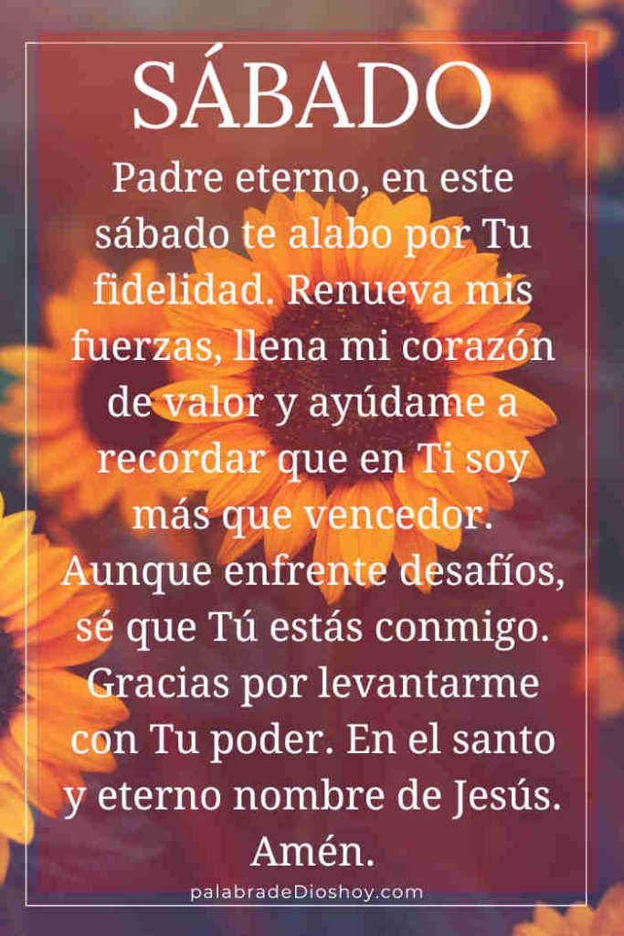 Imagen de ánimo cristiano para el sábado 31 de mayo
