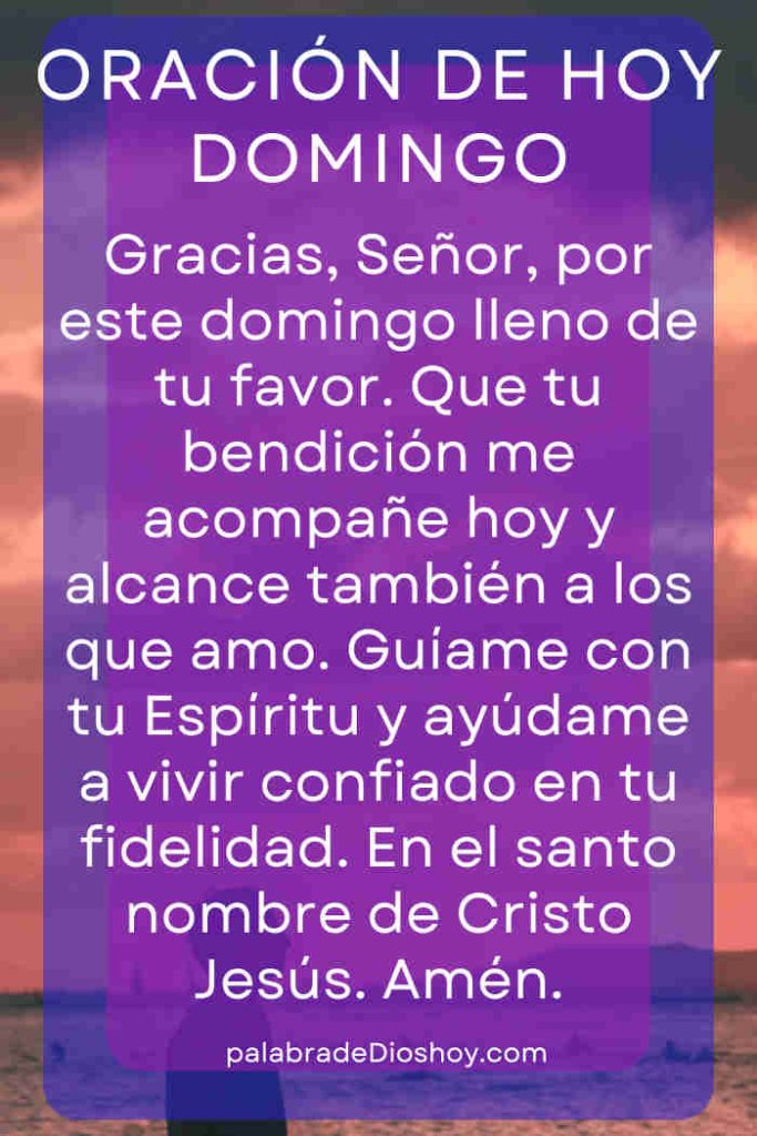 Oración sobre bendición para domingo con Salmos 115:14