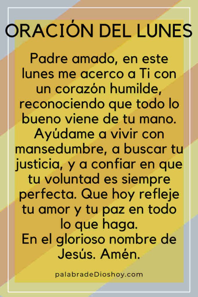 Oración del día de hoy lunes 23 de junio de 2025 4 Oración cristiana inspiracional del lunes sobre la humildad basada en Sofonías 2:3