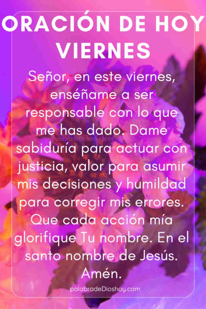 Oración del día de hoy viernes 4 de julio de 2025 8 Oración cristiana sobre la responsabilidad basada en Levítico 5:17