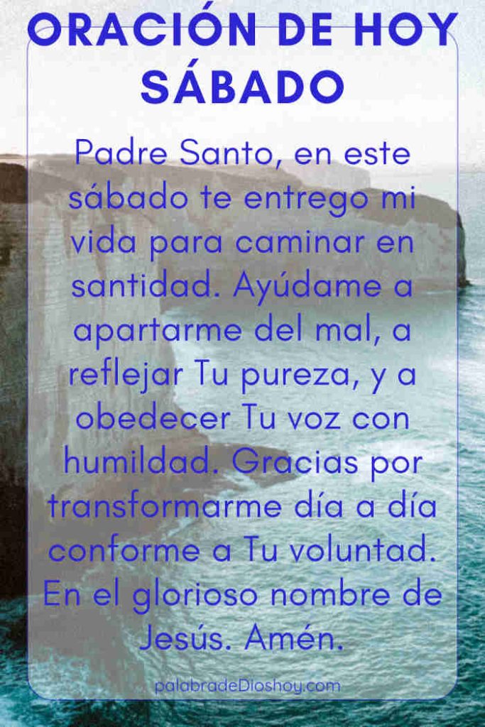Oración cristiana inspiracional sobre santidad basada en Génesis 17:1