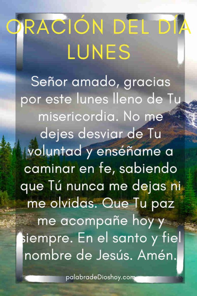 Oración del día de hoy lunes 9 de junio de 2025 6 Oración cristiana inspiracional sobre la misericordia de Dios para el lunes 9 de junio