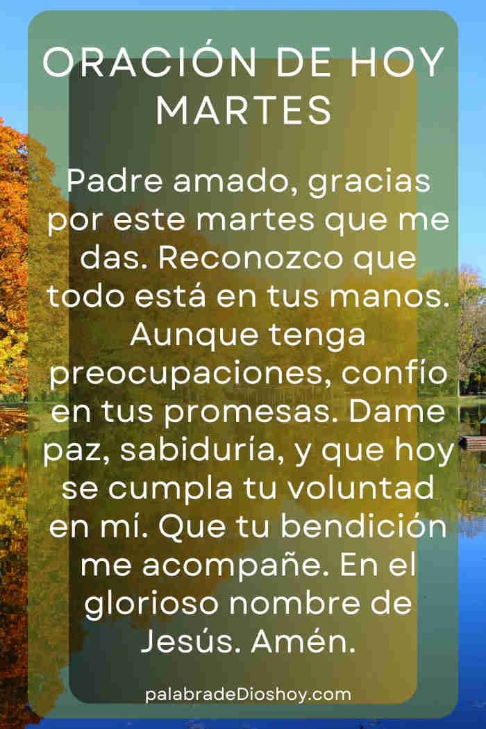 Oración del día de hoy martes 15 de julio de 2025 1 Oración cristiana sobre la bendición de Dios basada en Proverbios 10:6 para el martes 15 de julio de 2025
