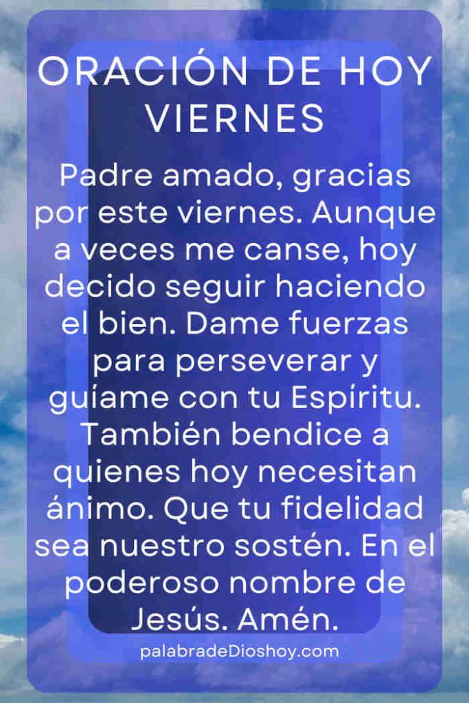 Oración cristiana de perseverancia basada en 2 Tesalonicenses 3:13 para el viernes 18 de julio de 2025