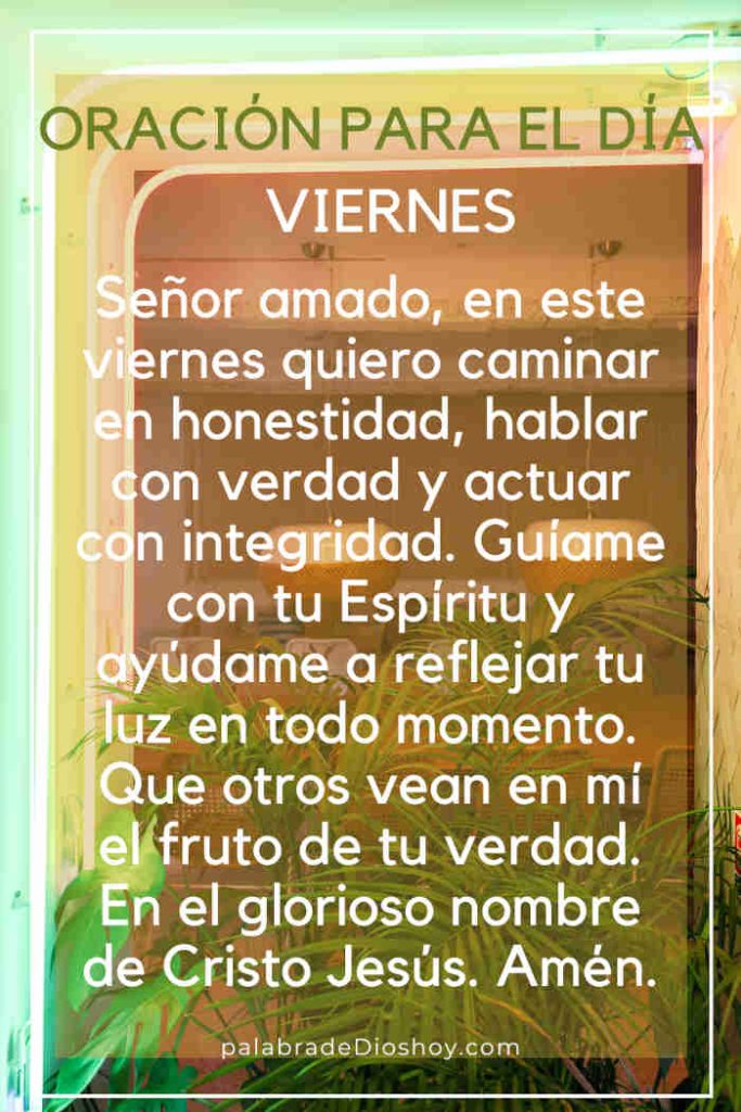 Oración del viernes sobre honestidad e integridad basada en Levítico 19:11