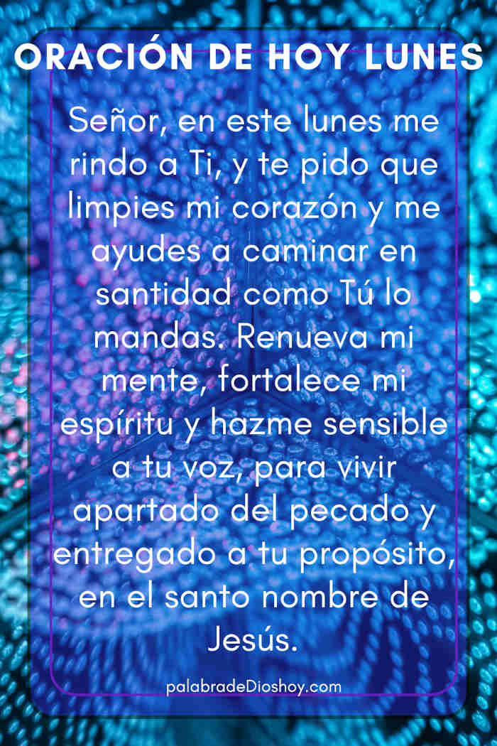 Oración cristiana sobre la santidad basada en Levítico 11:44 para el lunes 28 de julio de 2025