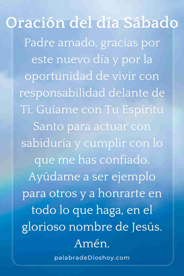 Oración cristiana sobre la responsabilidad inspirada en Job 19:4 para el sábado 16 de agosto de 2025.