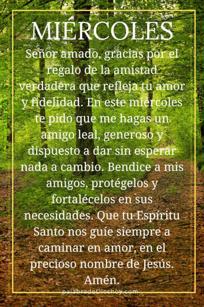 Oración cristiana sobre la amistad inspirada en 1 Juan 3:16 para el miércoles 20 de agosto de 2025